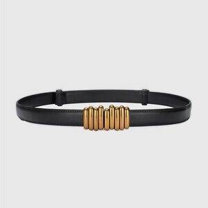 Commense Black Belt with Gold Details